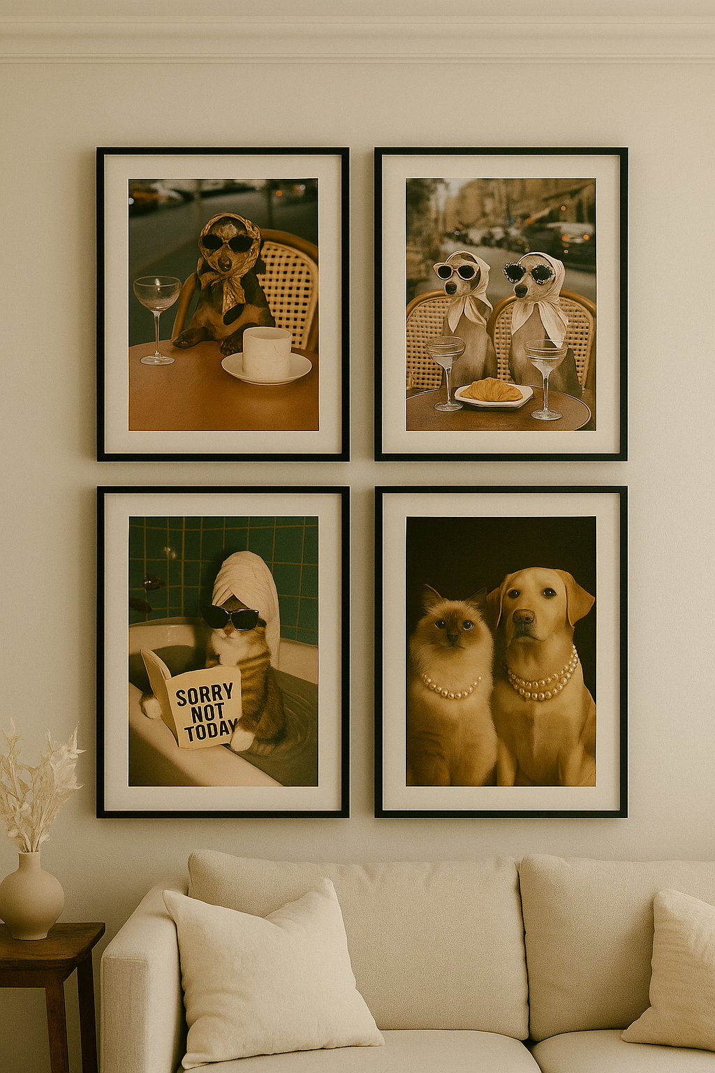 Custom Pawtrait – Framed